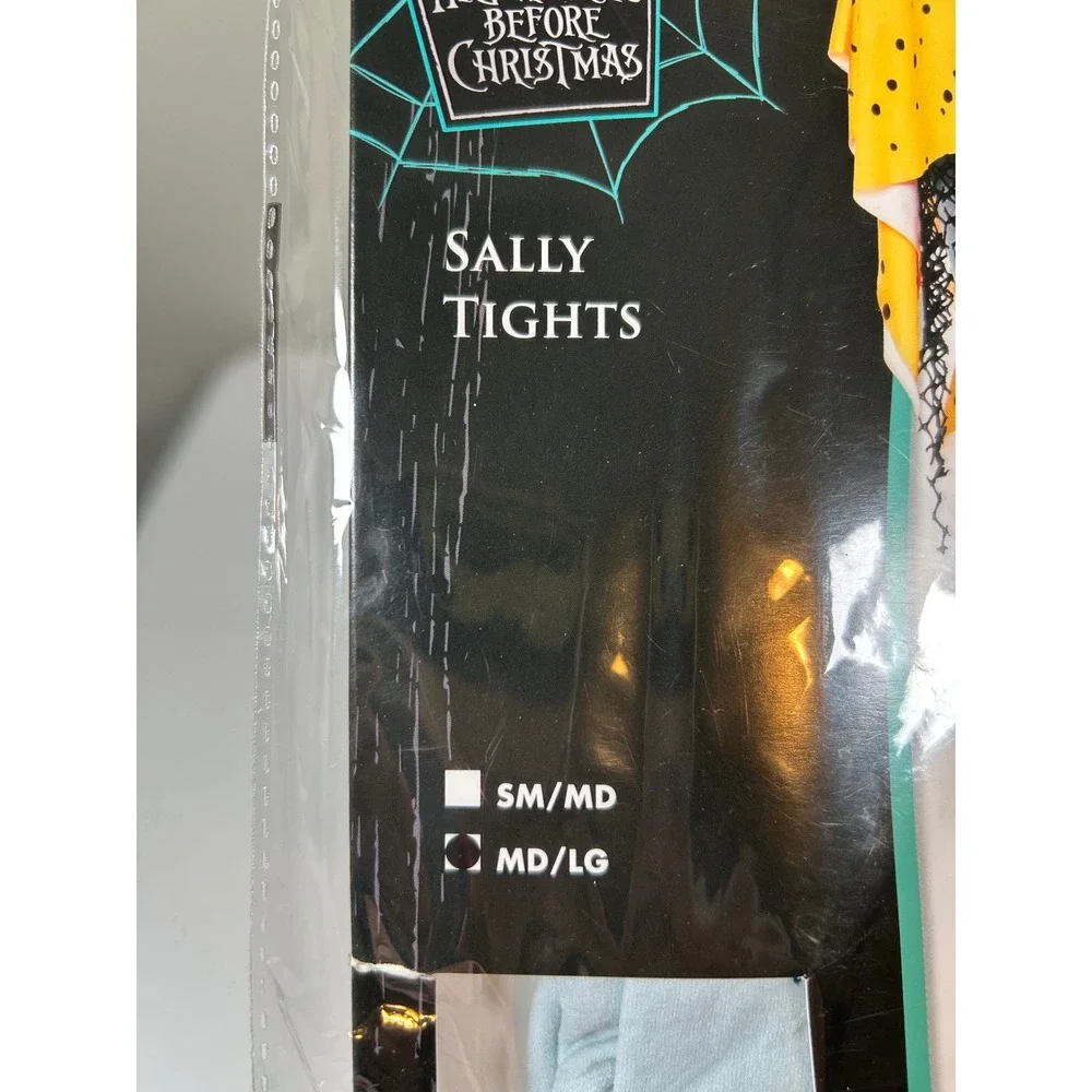 Disney Sally Tights Women's M L 10 Spirit Halloween Nightmare Before Christmas